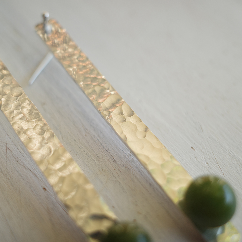 Orecchini Imalia Verde Oliva - immagine 3