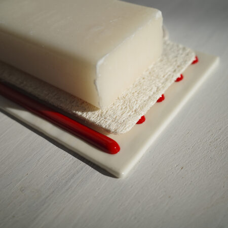 Portasapone LIY Avorio e Rosso