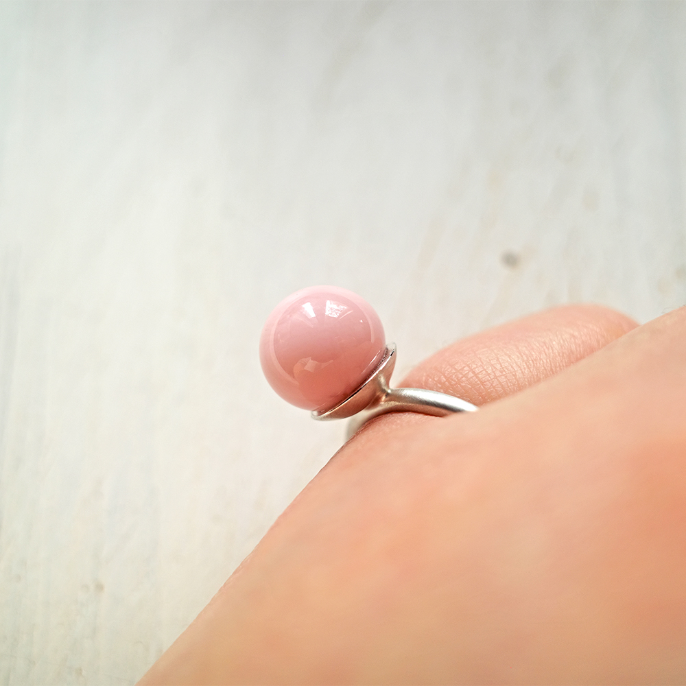Anello Assolo Rosa Polvere - immagine 2