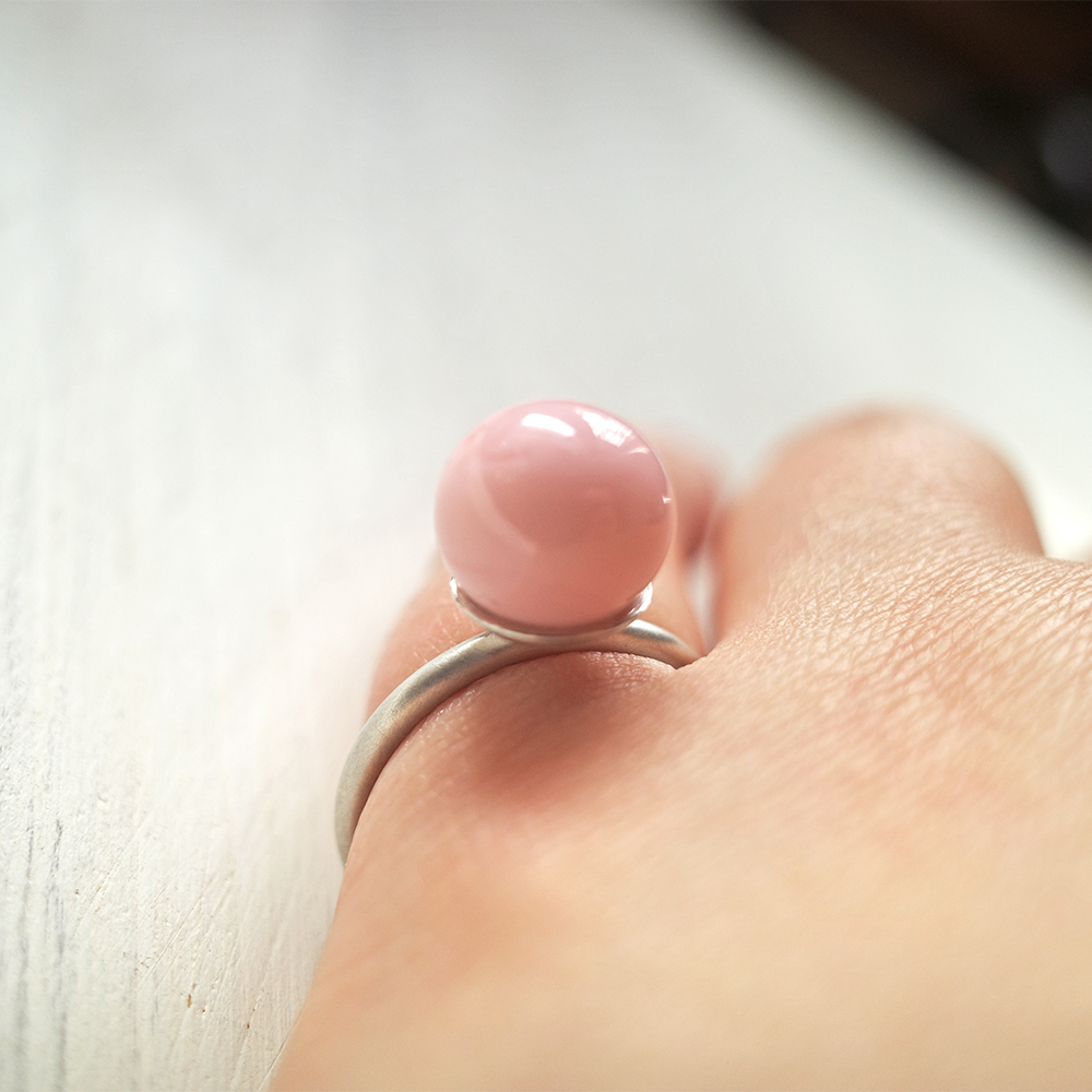 Anello Assolo Rosa Polvere - immagine 3