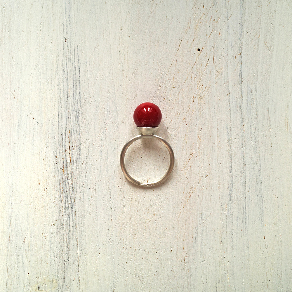 Anello Assolo Rosso Porpora
