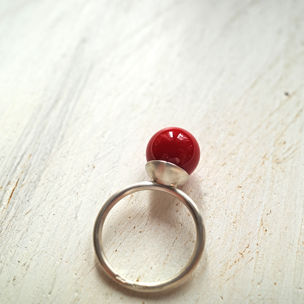 Anello Assolo Rosso Porpora - immagine 5