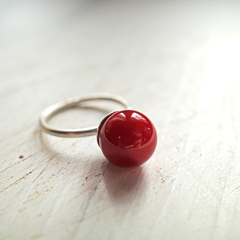Anello Assolo Rosso Porpora - immagine 7