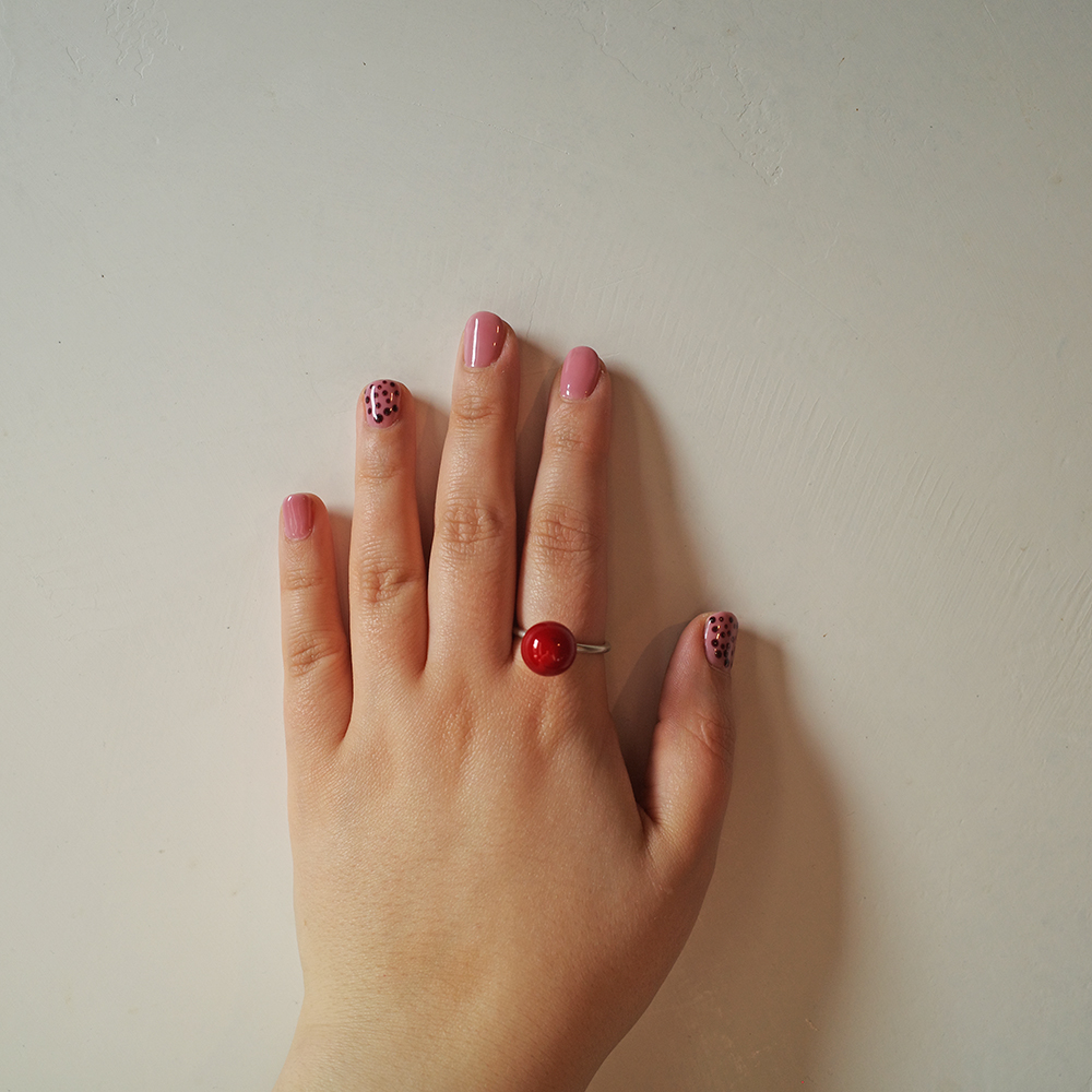 Anello Assolo Rosso Porpora - immagine 4