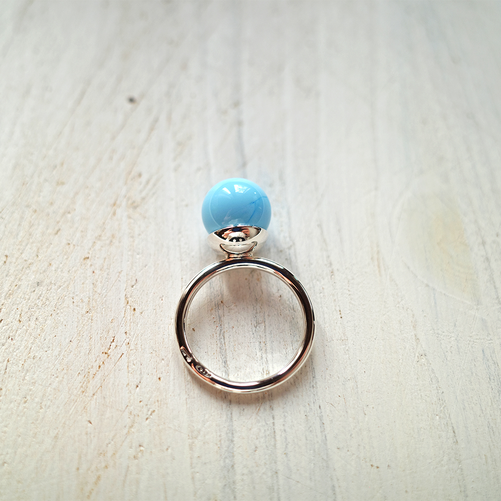 Anello Assolo Celeste Chiaro - immagine 4
