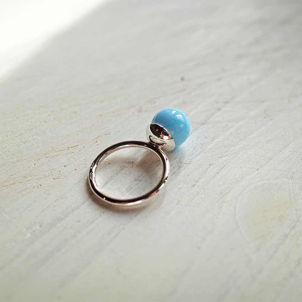 Anello Assolo Celeste Chiaro - immagine 5