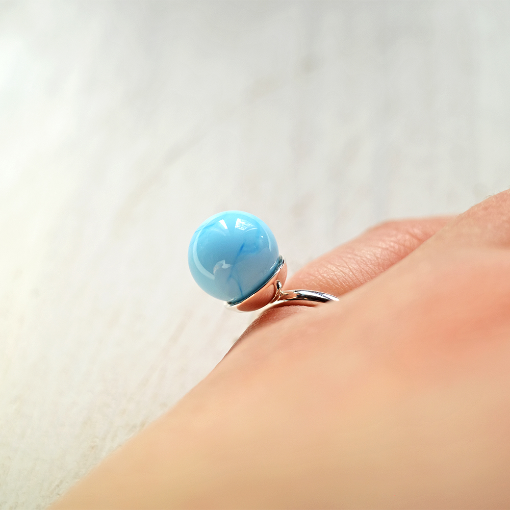 Anello Assolo Celeste Chiaro - immagine 2