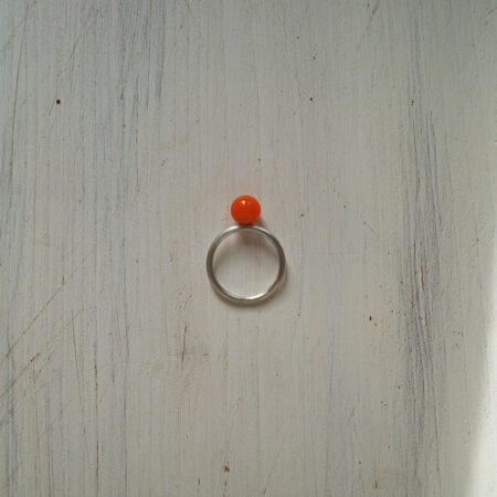 Anello Solitario Arancio