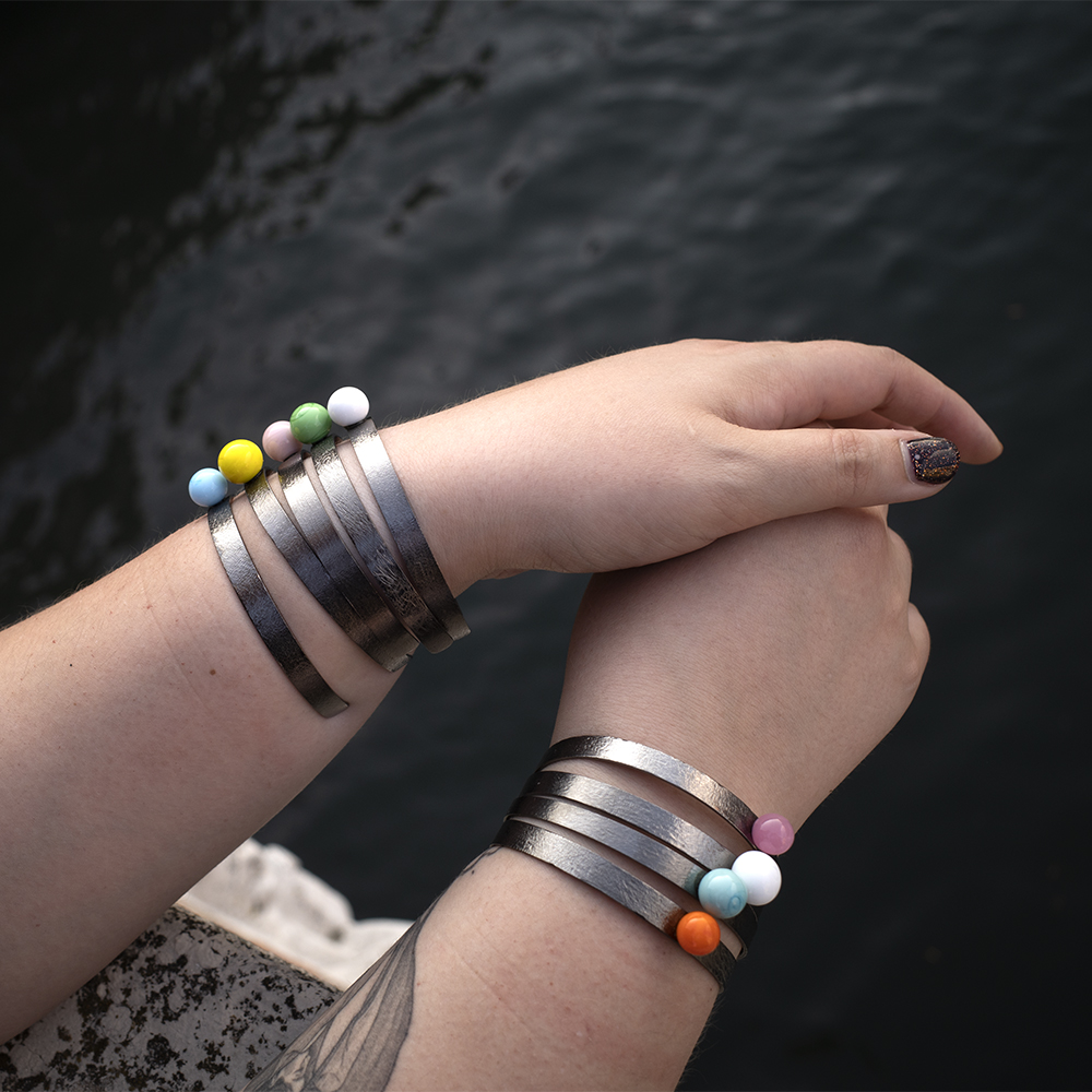 Bangles Solitario - Canna di fucile con texture fresata - immagine 2