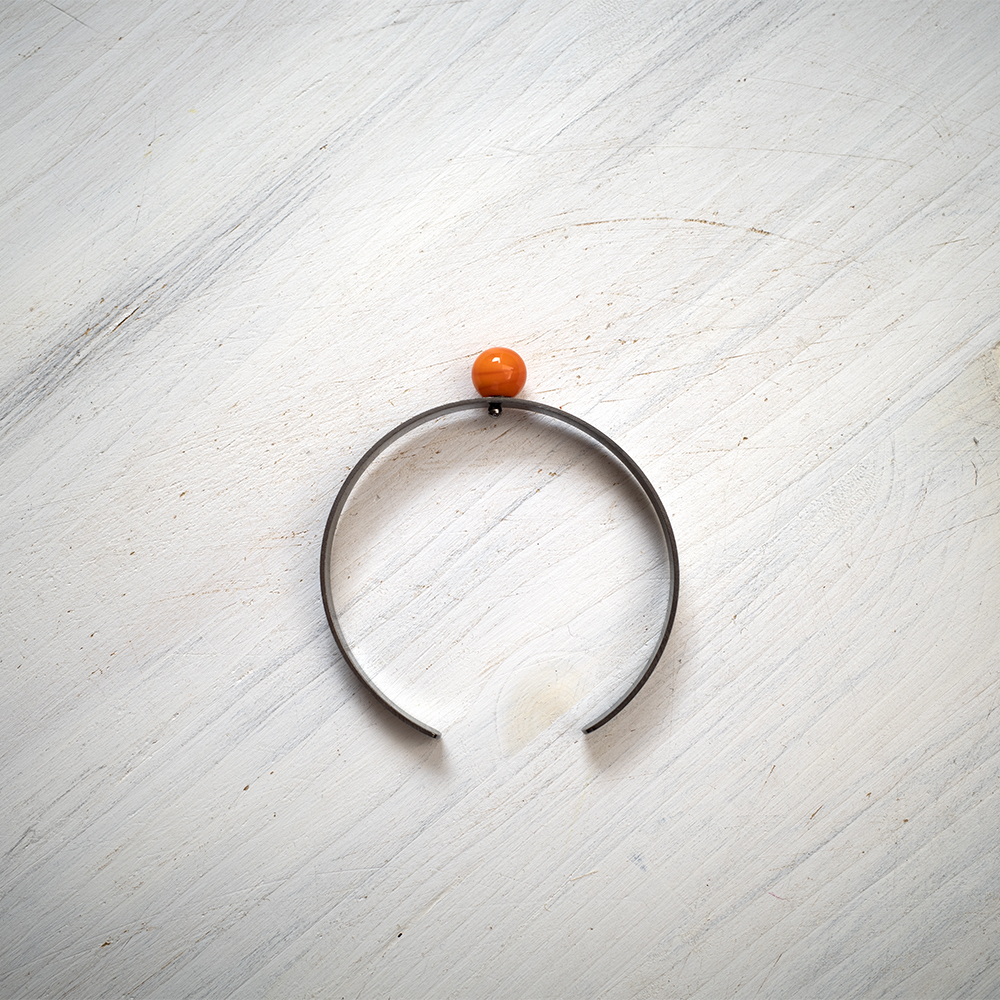Bangles Solitario - Canna di fucile con texture limata