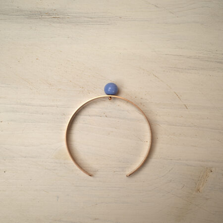 Bangles Solitario - Oro rosa con texture fresata